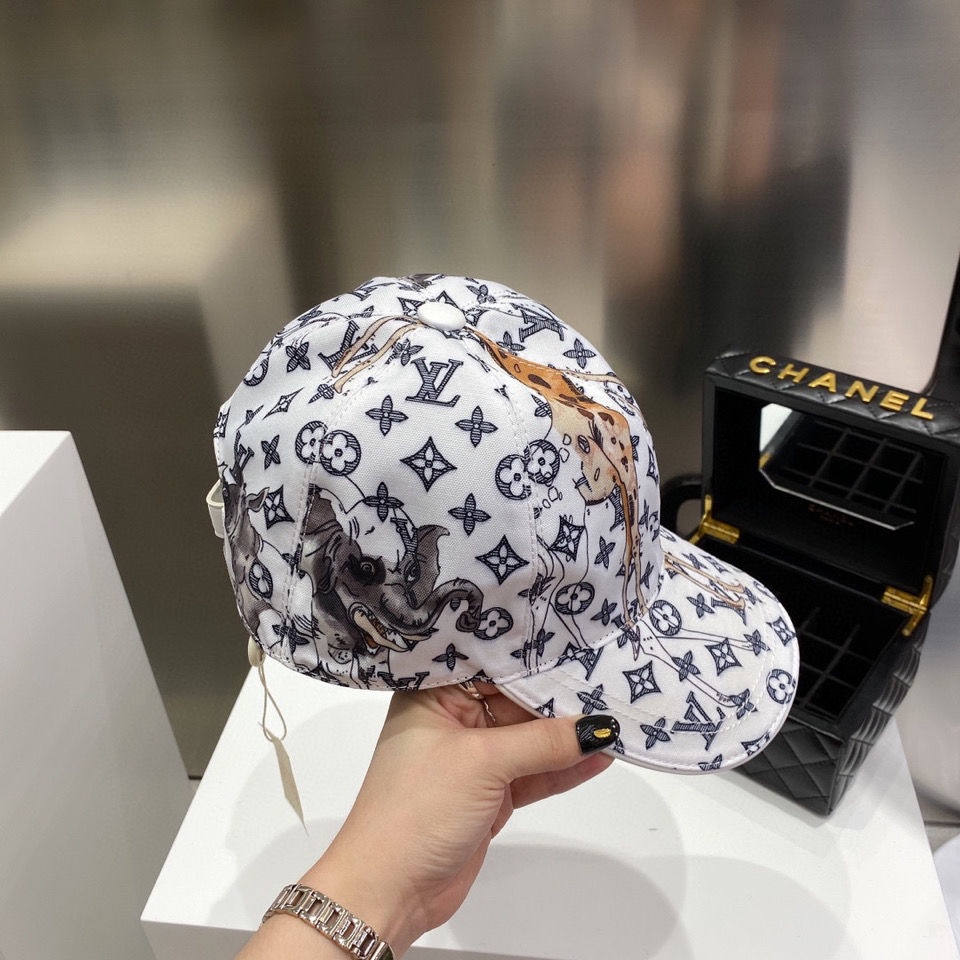 LOUIS VUITTON Internet celebrity same style baseball cap Korean style fashion all-matching fashion p