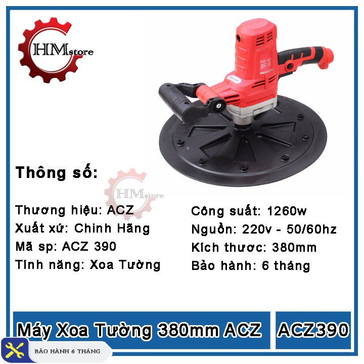 Máy Xoa Tường Cầm Tay ACZ - Máy xoa tường 390mm ACZ