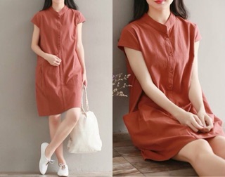 Váy xuông chất liệu Linen