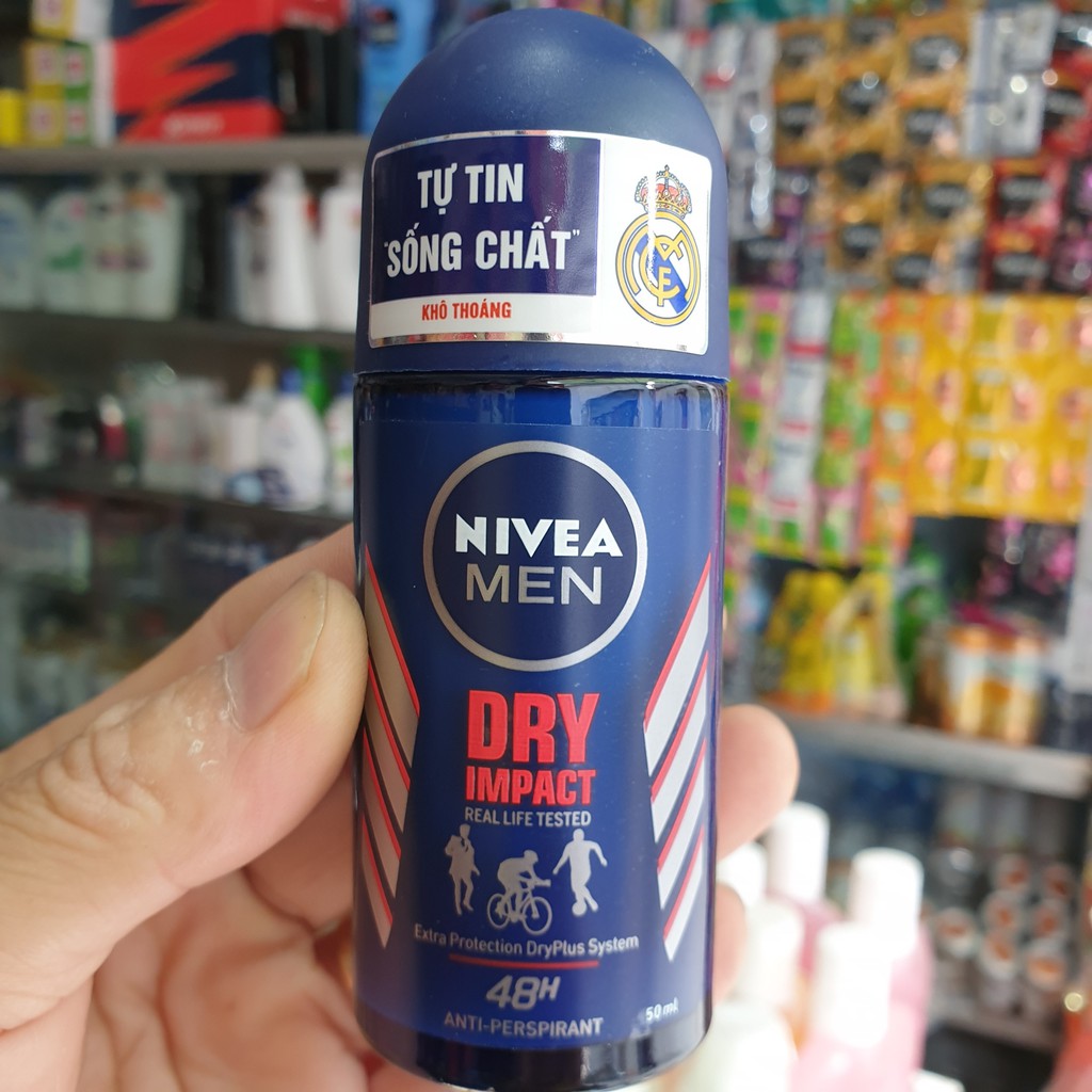 LĂN KHỬ MÙI NIVEA MEN DRY LỌ 50ML