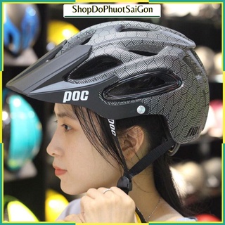 Mũ xe đạp poc 07 vân cacbon hive ô lớn - nón bảo hiểm thể thao