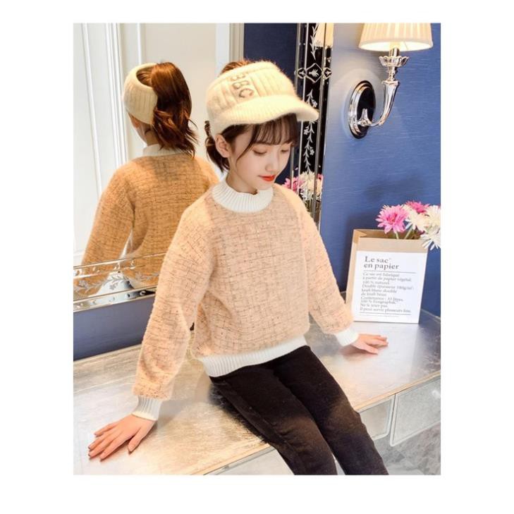 Áo len bé gái 3 11 tuổi ☑️  Thời trang bé gái 10 tuổi☑️ áo bé len gái size đại 25kg 30kg 35kg 40kg 45kg