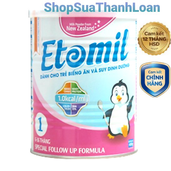 [HSD T5-2023] Sữa Bột Etomil số 1 - Hộp 400gr [Từ 1 - 3 Tuổi]