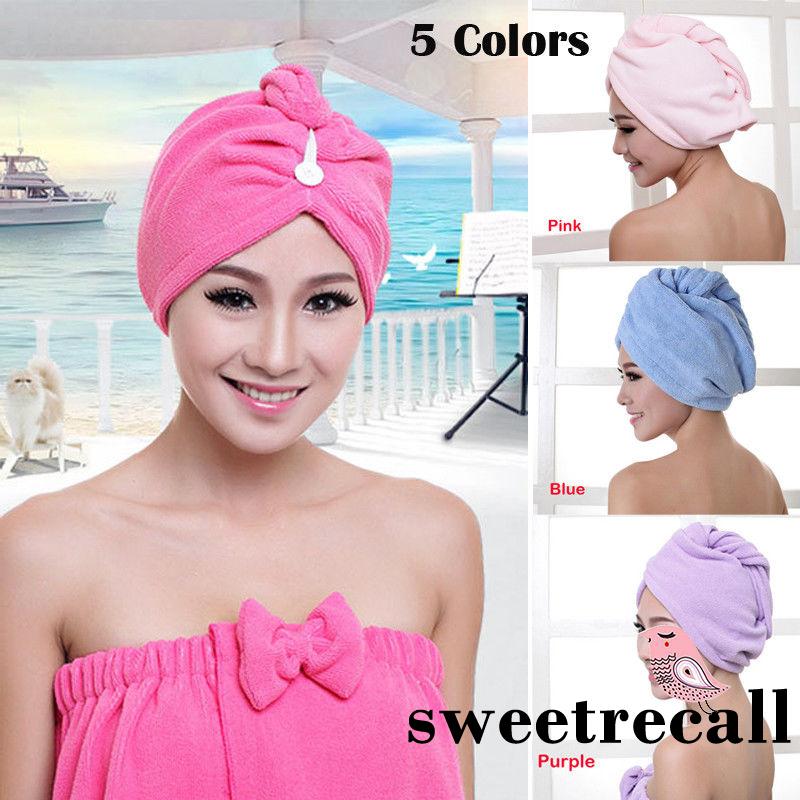 ❃WZ-Women Twist Dry Shower Microfiber Hair Wrap Towe