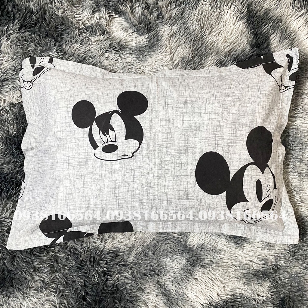 TRỌN BỘ COTTON POLY 5 MÓN CHĂN PHAO DÀY DẶN HÀNG VN CHUỘT XÁM  - ĐỦ KÍCH THƯỚC