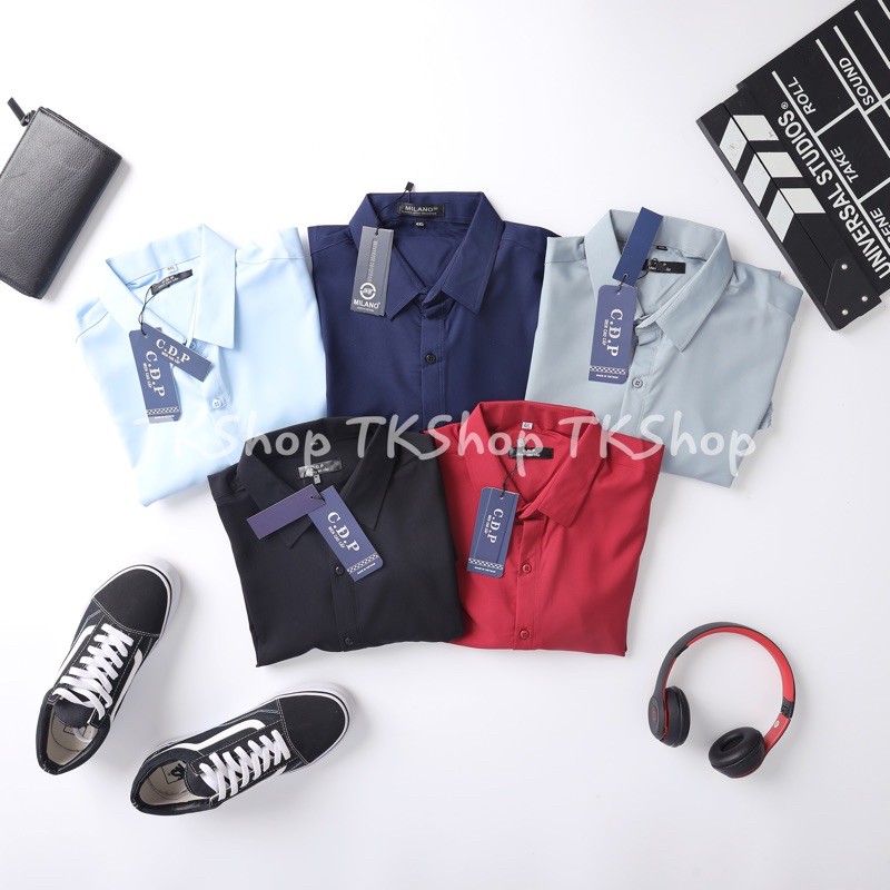 Áo sơ mi nam dài tay nhiều màu size từ nhỏ đến BIGSIZE < 125kg