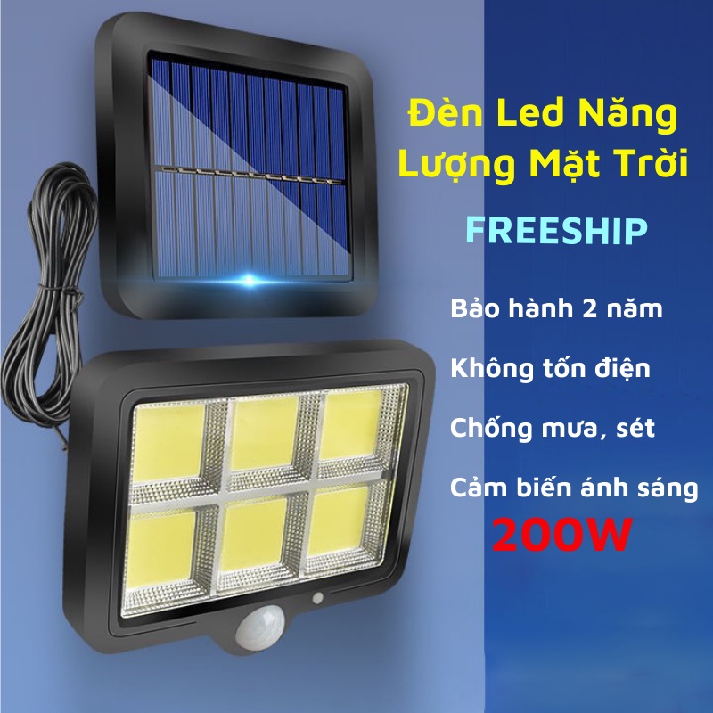Đèn Led Năng Lượng Mặt Trời Cảm Biến Chuyển Động Đèn Ngoài Trời ASAKI OFFICIAL