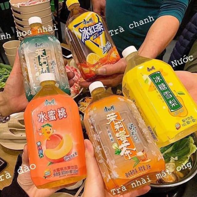 Nước lê.đào. trà chanh lẻ 20k /1 chai