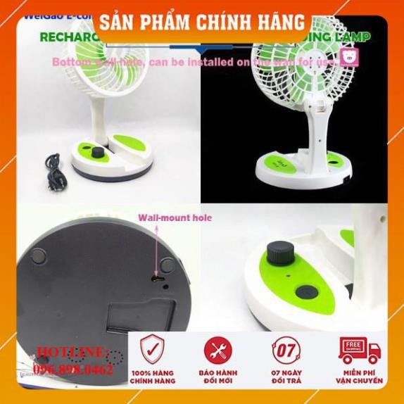 [HÀNG VNXK-FREESHIP] Quạt Tích Điện Mini Gấp Gọn, Quạt Để Bàn Mini, Quạt Mini Để Bàn Sạc Pin, Quạt Mini USB Cực Mát