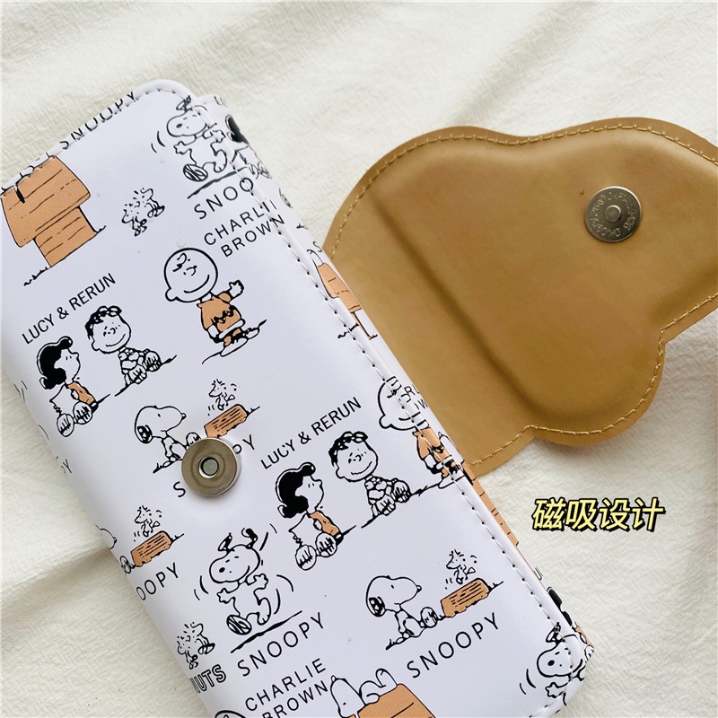 Ví đựng tiền xu in hình Snoopy đáng yêu kiểu Hàn Quốc