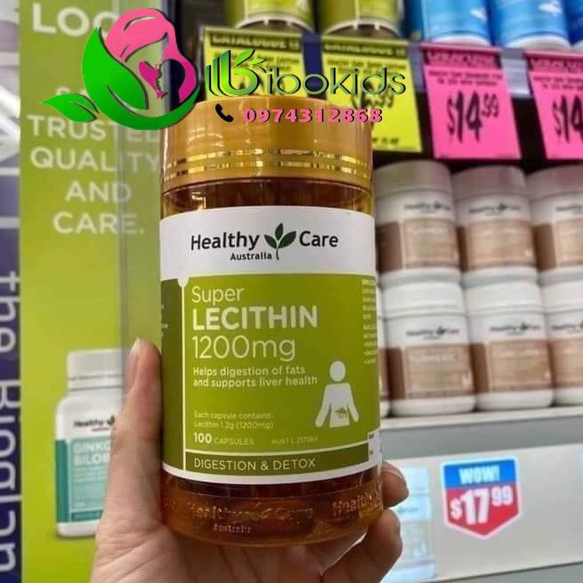 Mầm Đậu Nành Lecithin Healthy Care 1200mg
