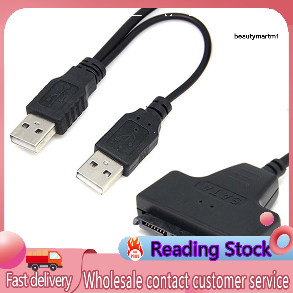 Cáp Chuyển Đổi Usb 2.0 Sata 7 + 15 22pin Sang Usb 2.0 Cho Ổ Cứng 2.5 Hdd Laptop