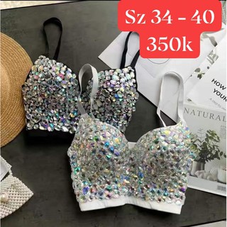 Áo dây đính hạt thời trang 6795