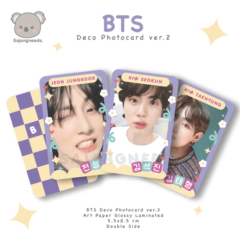 Bts Trang Trí PHOTOCARD VER.2