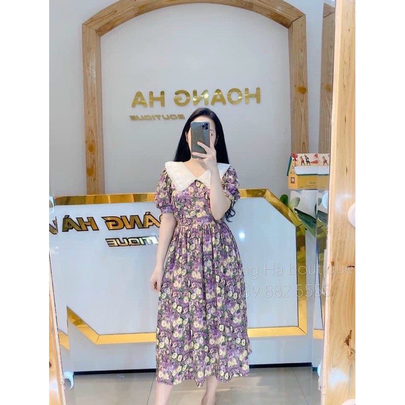 Váy hoa vintage cổ bèo ? | BigBuy360 - bigbuy360.vn