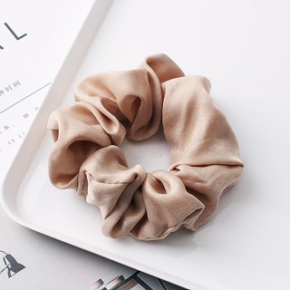 Buộc tóc vải lụa Satin thời trang Scrunchie buộc tóc nữ tính