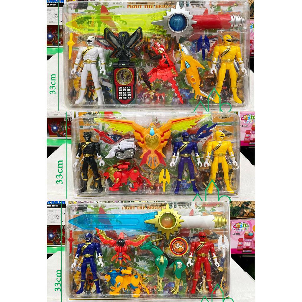 Bộ mô hình đồ chơi ghép hình siêu nhân Gao Hunter sói thợ săn cá mập Hyakujuu Sentai Gaoranger smp