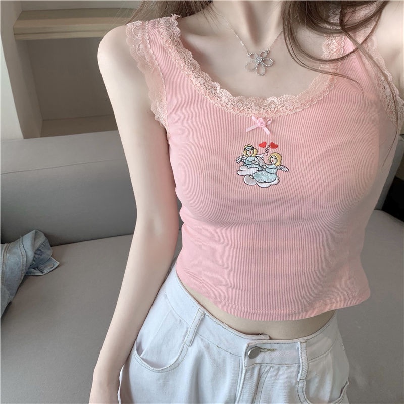 Áo Ren Không Tay Ôm Dáng Thời Trang Dành Cho Nữ