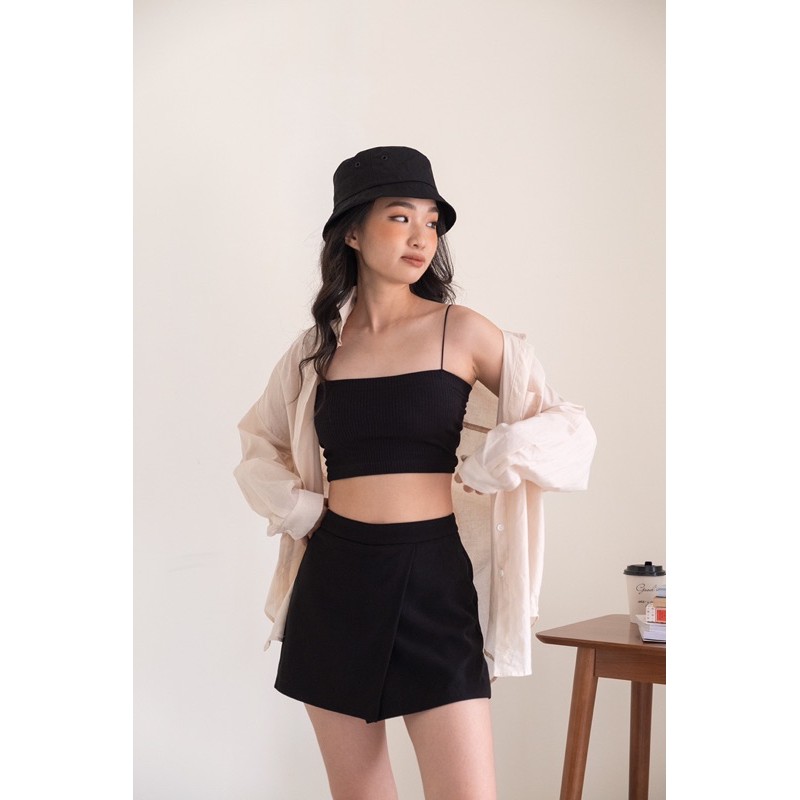 Áo 2 dây quây thun tăm Fromyouth - String Croptop | BigBuy360 - bigbuy360.vn