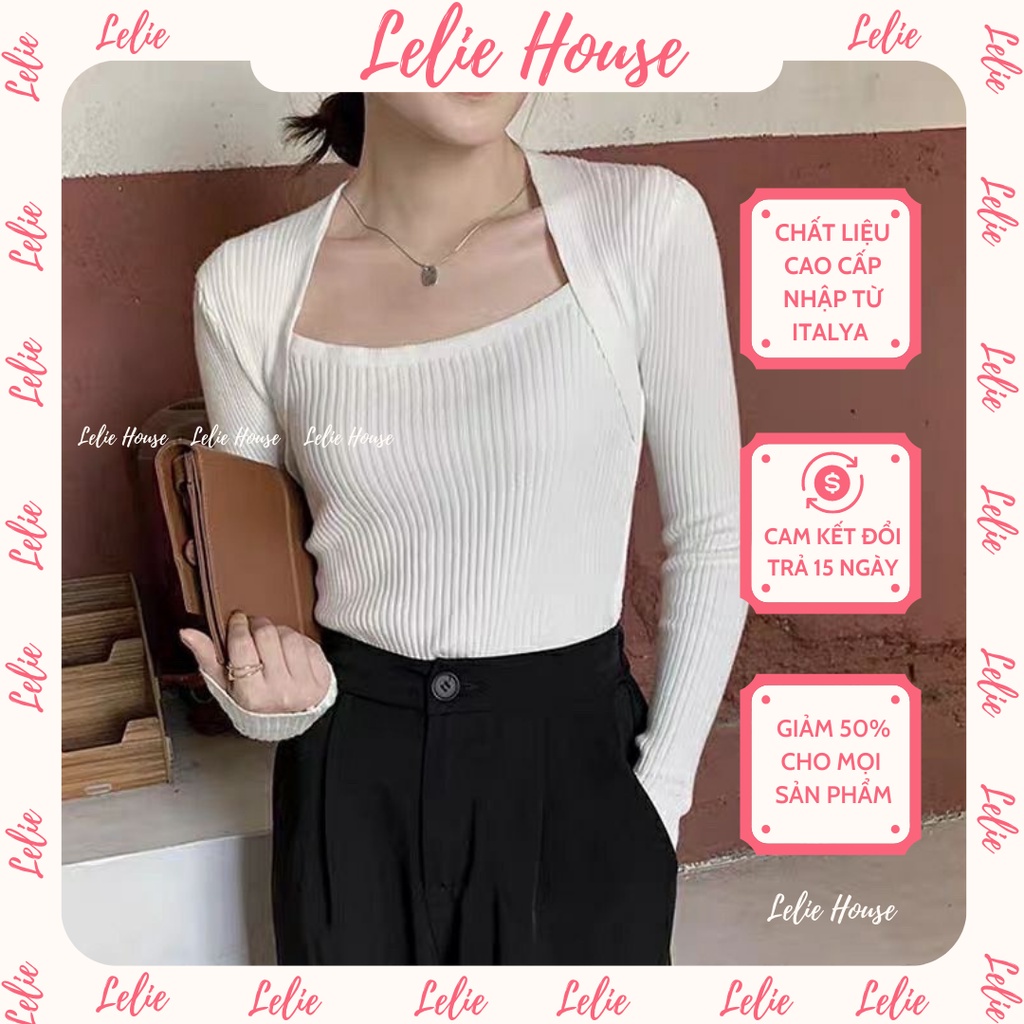 Áo Len Tăm Dài Tay Chất Len Cao Cấp Nhập Khẩu Lelie House - CD015