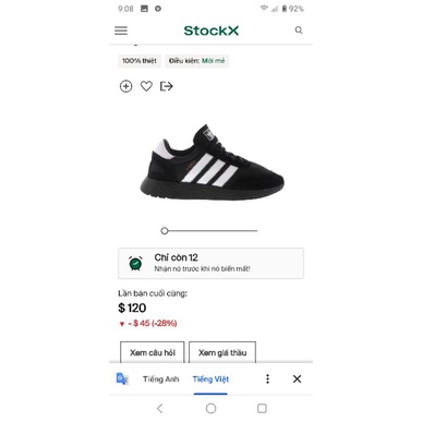 Giày thể thao adidasssssss hàng 2hand chính hãng , độ mới cao, 95% , size 43,3chân 27-27,5cm đi cực đẹp, màu đẹp