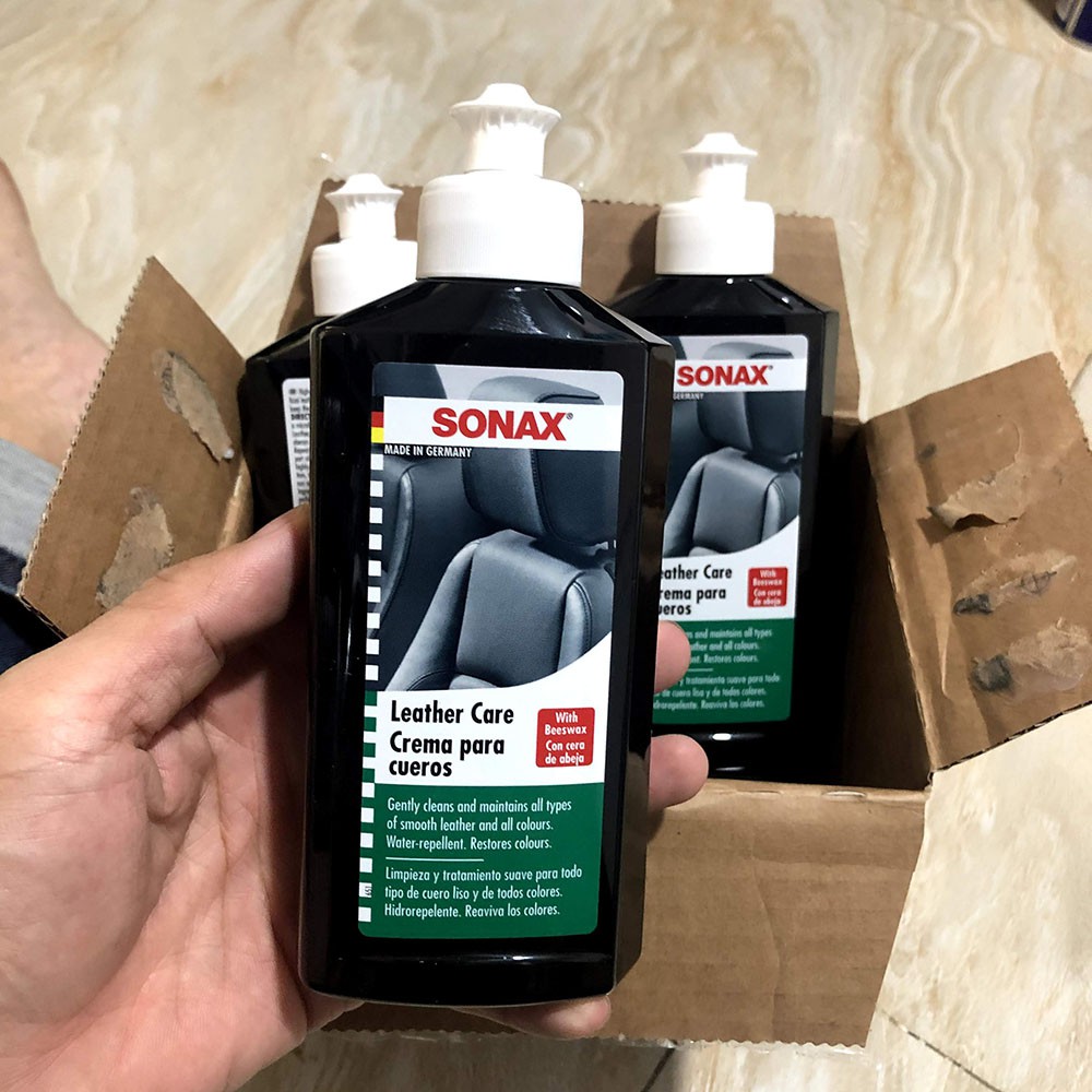 Kem bảo dưỡng da nội thất ô tô SONAX Leather care lotion