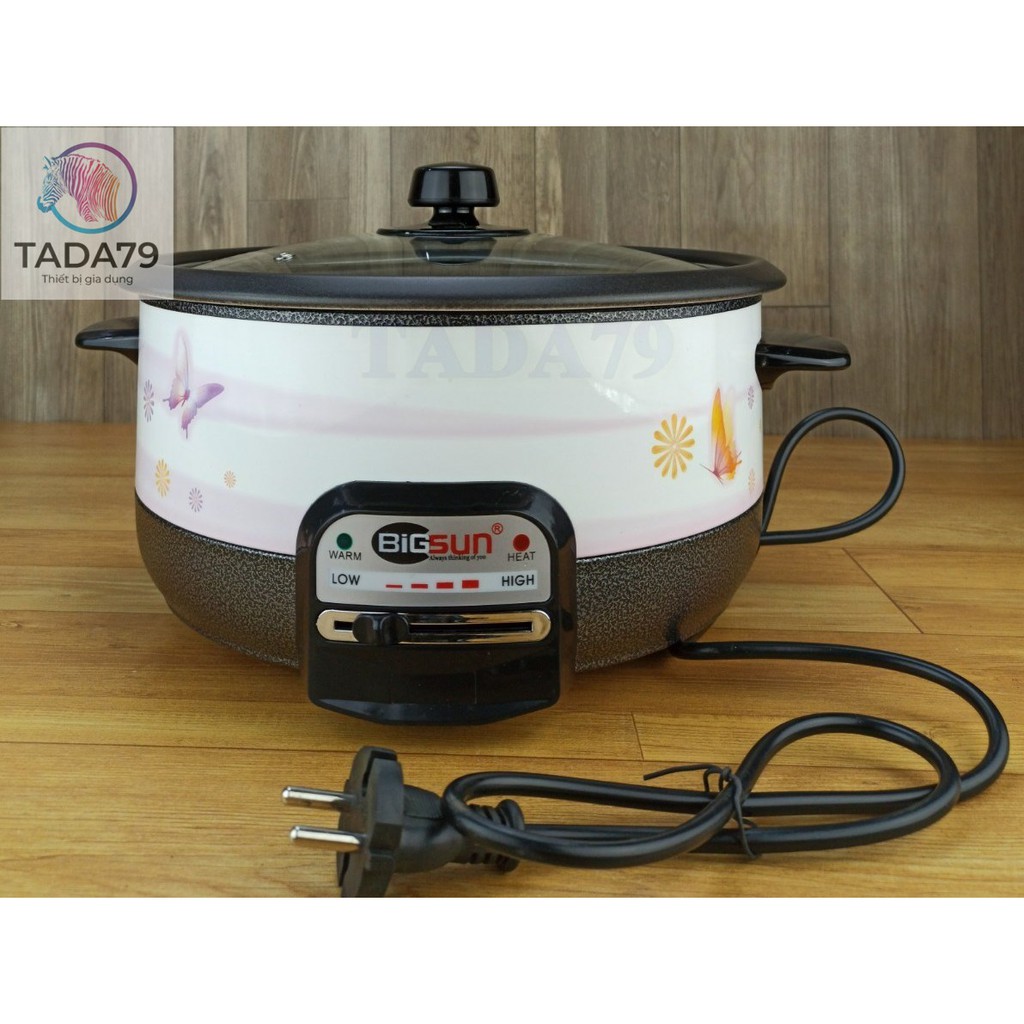 Lẩu điện Bigsun BM - 130S, 1300W, 3 Lít, Đun sôi nhanh, Bảo Hành 12 Tháng