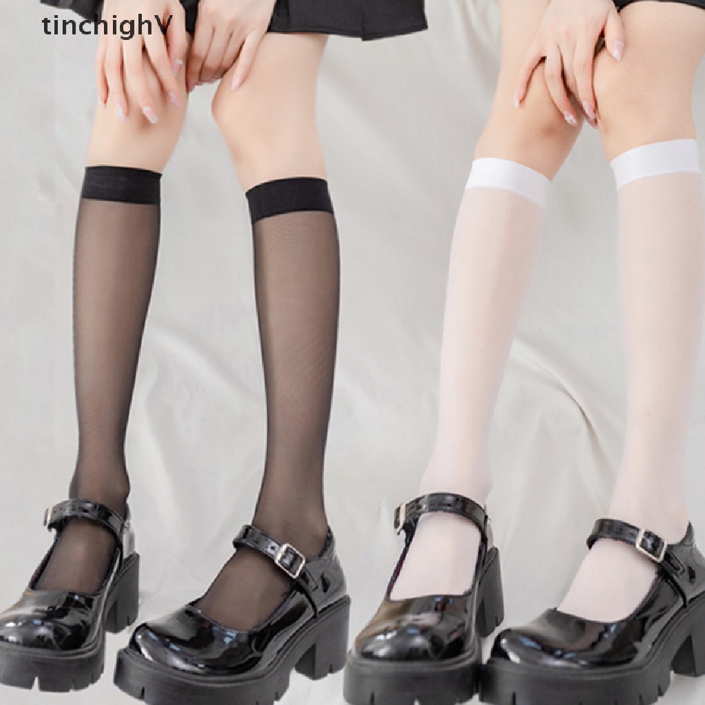 Vớ dài trong suốt co giãn bằng nylon thiết kế thời trang cho nữ