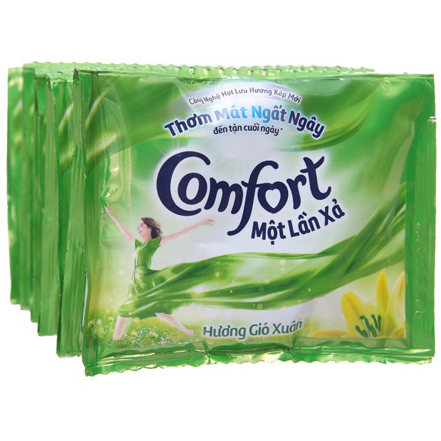 Dây 10 Gói Nước Xả Vải Comfort 1 lần xả/Đậm Đặc date mới