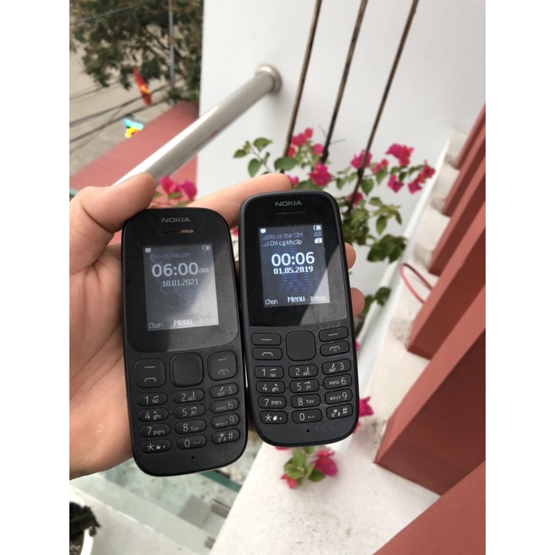 Điện thoại Nokia 105 Dual SIM (2 sim) và 1 sim - Hàng Chính hãng