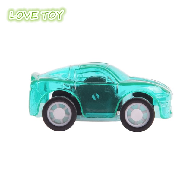 Ô tô kéo lại mini trong suốt màu kẹo cổ điển đồ chơi trẻ em