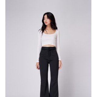 DOTTIE - Áo Thun Croptop Tay Dài Nữ T2551