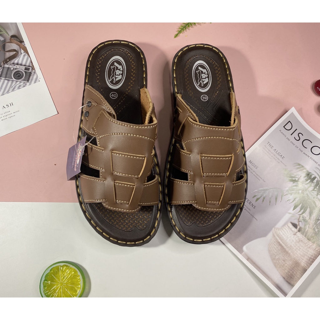 Dép da nam Thái Lan Footniks T99-01711M