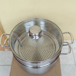Bộ nồi xửng hấp 3 đáy 24cm