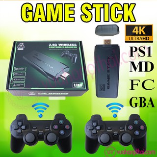 Máy Chơi Game Stick 4K 4 Nút 6 Nút HDMI Không Dây PS35000, PS10000 - Game Cầm Tay PS1/ATARI/MAME/SFC/FC/GBA/GB/GBC/MD