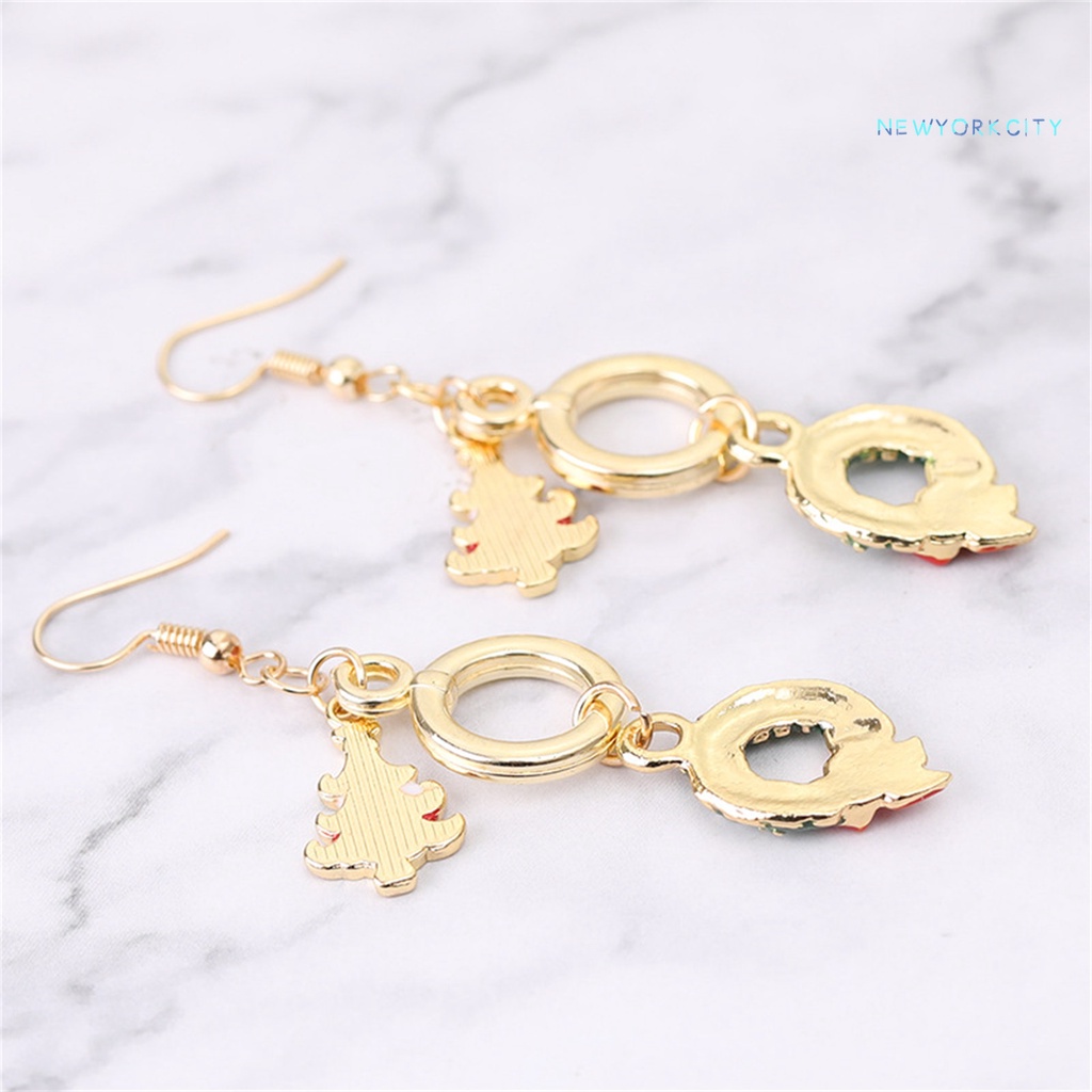 1 Đôi Khuyên Tai Phong Cách Giáng Sinh Dễ Thương