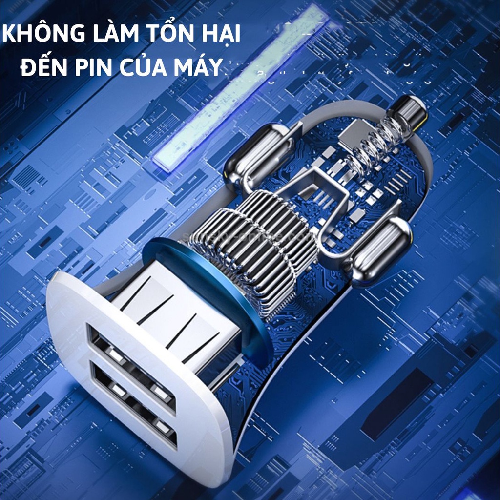 Tẩu sạc ôtô 12W WK WP-C35 tích hợp 2 cổng USB - ORIO