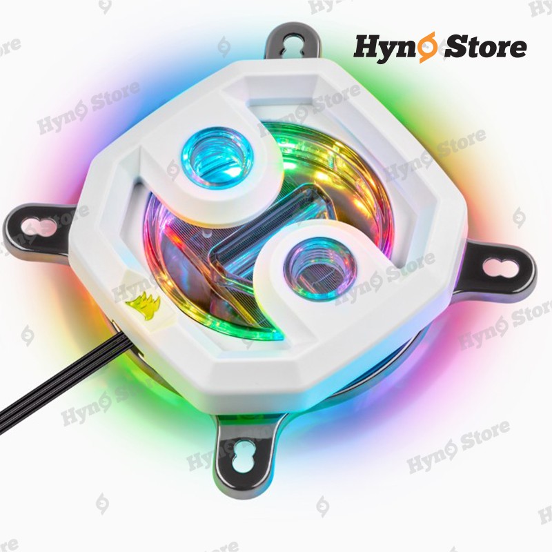 Block CPU Corsair Hydro XC7 White led ARGB sync main Tản nhiệt nước custom Hyno Store