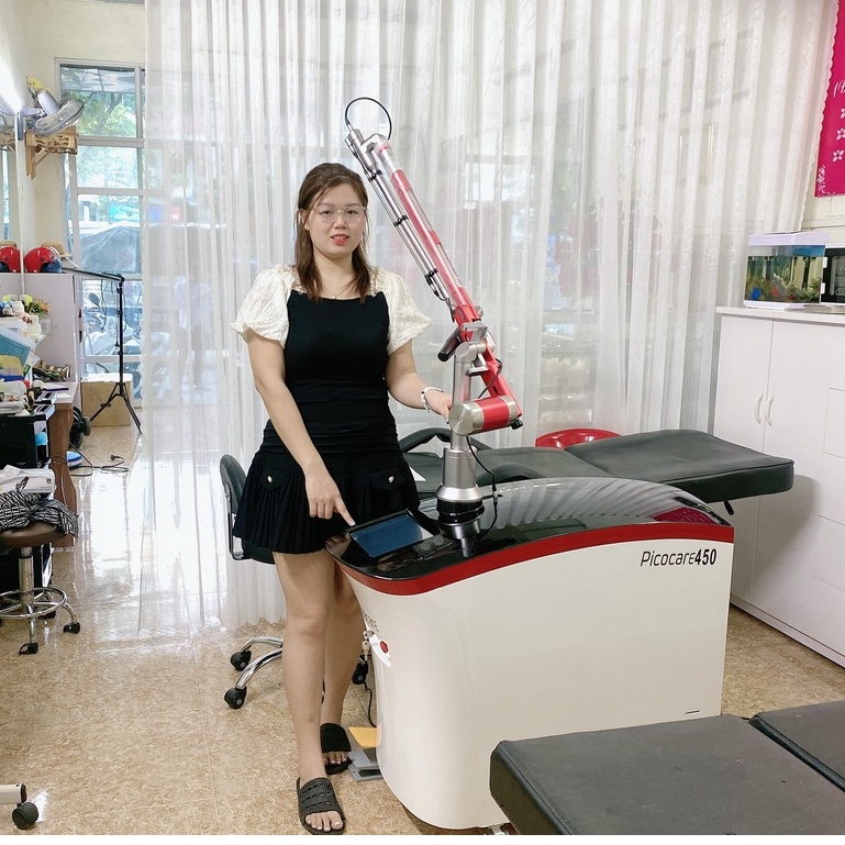 MÁY LASER TRỤC KHUỶU PICOCARE, DÙNG TRONG SPA TMV [CHUYÊN CUNG CẤP MÁY SPA ]