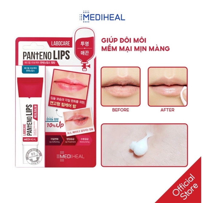 Son dưỡng giảm thâm Mediheal Labocare Pantenolips 10ml tinh chất hồng môi cấp ẩm - Shop Viloet