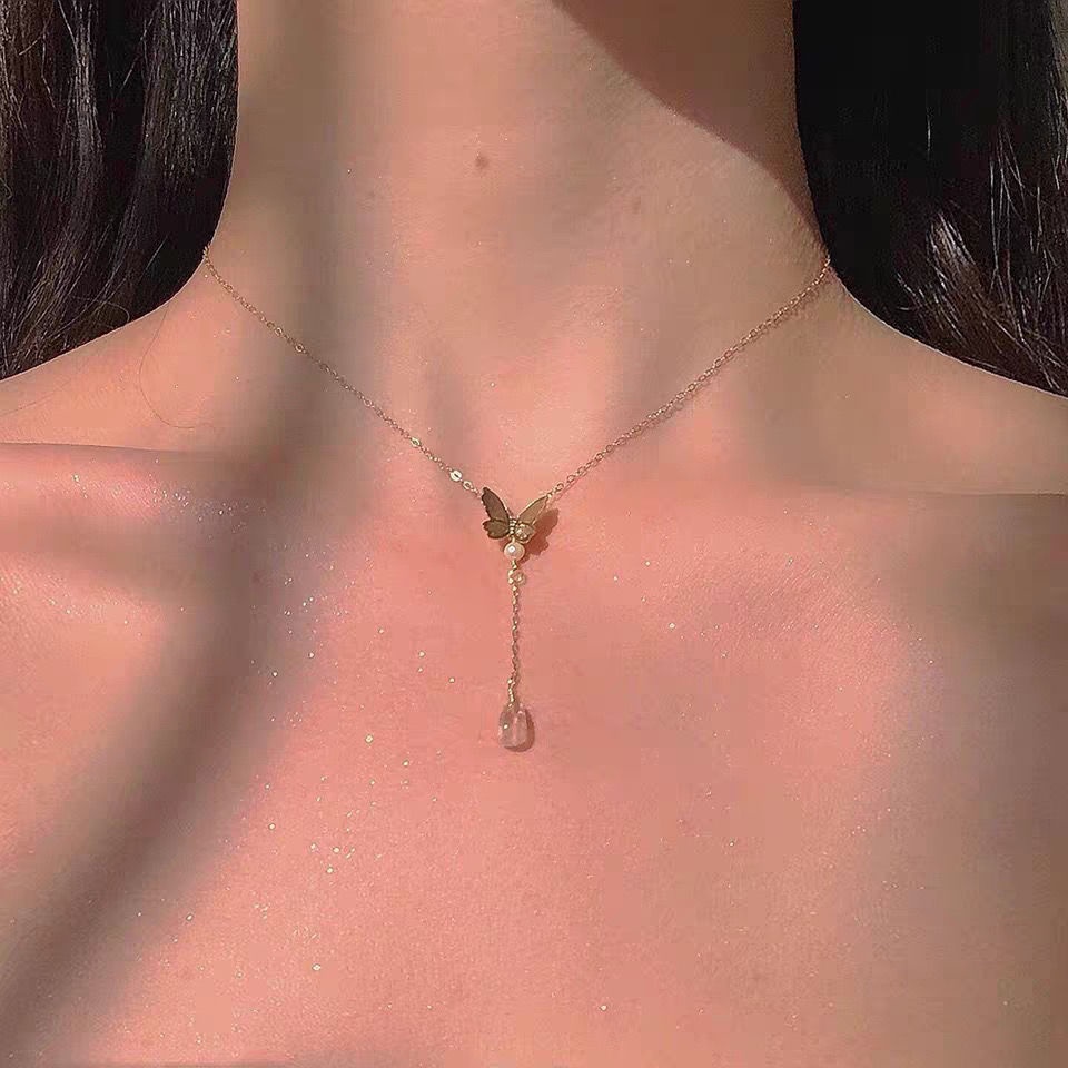 Vòng Cổ Choker Hình Bướm Phong Cách Hàn Quốc Thời Trang Sang Trọng