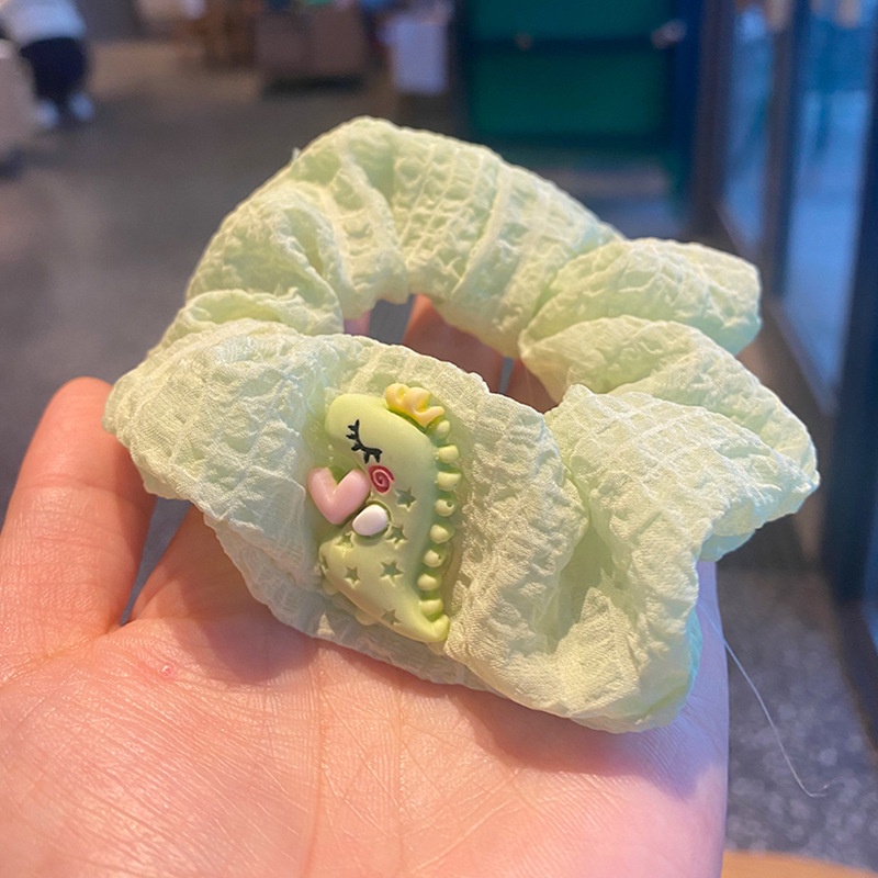 Dây Cột Tóc Cao Su Bản Lớn In Hình Thỏ Hoạt Hình Dễ Thương Phong Cách Nhật Hàn Cho Bé Gái