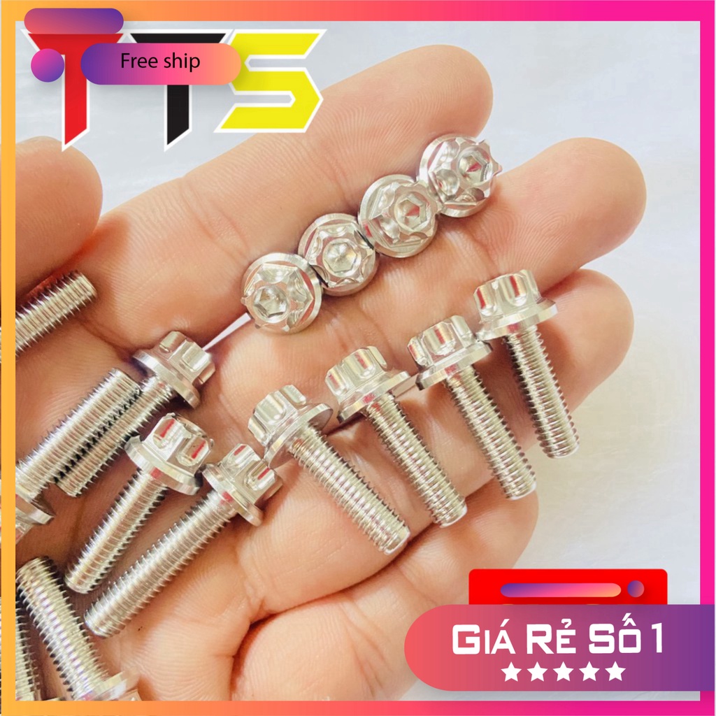 HCM  Ốc inox SALAYA THÁI trụ 6ly đầy đủ size sử dụng bắt dàn áo, lốc máy, ốp pô ( 1cm đến 11cm ) ĐỒ CHƠI XE MÁY GIÁ SỈ