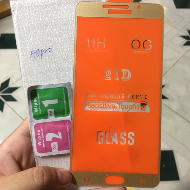 Samsung A9/ A9 Pro_Kính cường lực 9D Full màn hình cao cấp