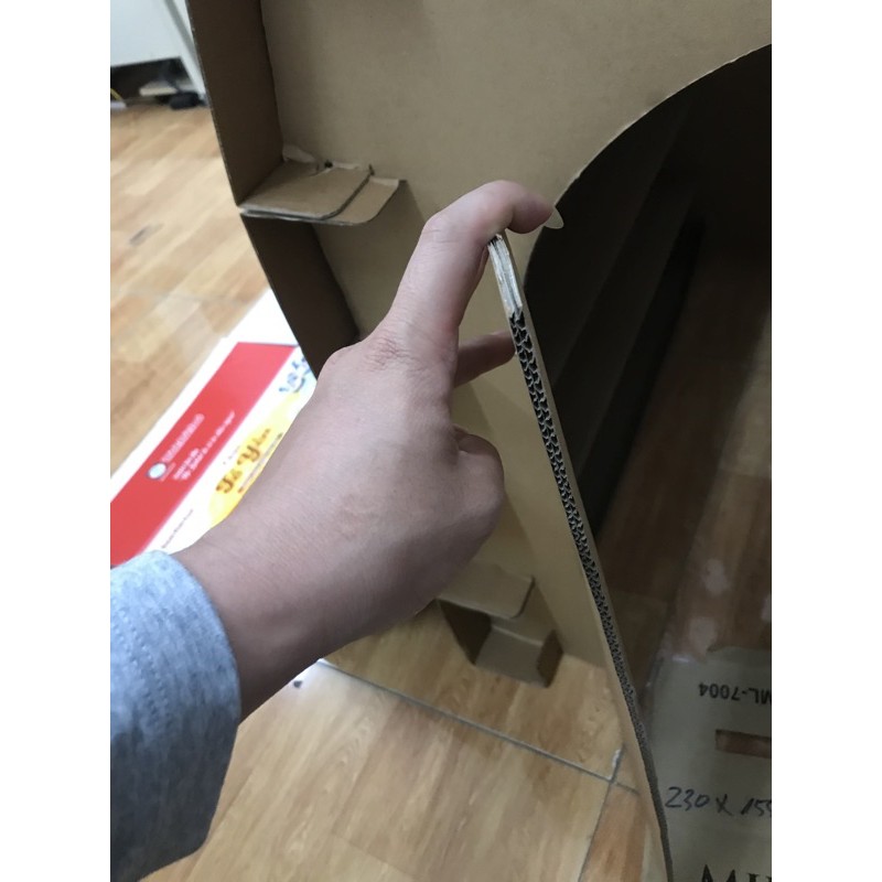 [SIÊU RẺ❤️] – Nhà Bìa Lắp Ghép - Trơn - 5 Lớp Cán Bóng Chịu Lực 20Kg