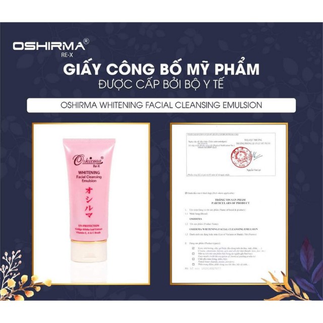 [SẠCH SÂU] Gel Sữa Rửa Mặt Sáng Da Nhật Bản Oshirma Phục Hồi, Chống Nắng, Chống Lão Hóa Cho Da Nhạy Cảm, Da Khô, Da Dầu | BigBuy360 - bigbuy360.vn