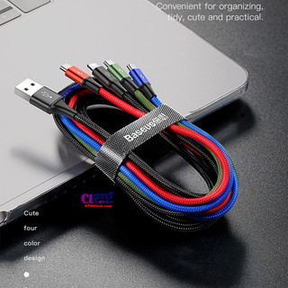 CÁP SẠC LIGHTNING - TYPE C - MICRO BASEUS RAPID 3.5A 4 IN 1 CHÍNH HÃNG