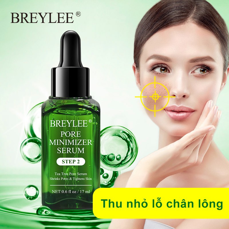 Set serum + 2 miếng mặt nạ lột mụn thu nhỏ lỗ chân lông BREYLEE 17ml | BigBuy360 - bigbuy360.vn