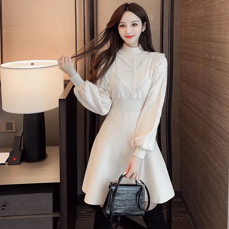 (SALE DỌN KHO) Váy len xoè hàng Quảng Châu chất dày đẹp