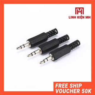 Jack audio 3.5 mm đực vỏ nhựa